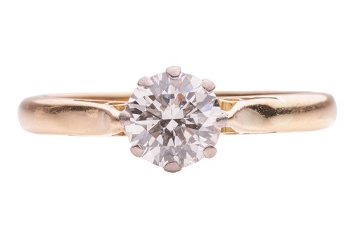 Lot 191 - A diamond solitaire ring, with an estimated...