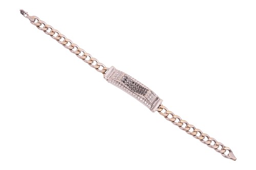 Lot 112 - A diamond-set bracelet, with an estimated...