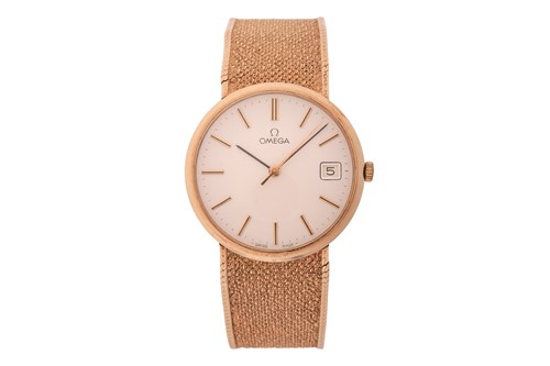 Lot 278 - Omega 9ct Gold Wrist Watch Reference: 1061...