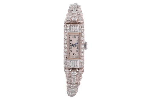 Lot 286 - A lady's diamond-set cocktail watch, with a...