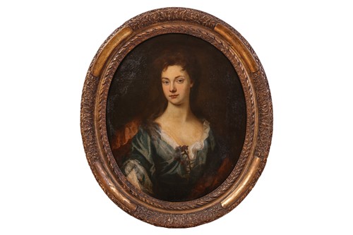 Lot 1 - Follower of Sir Peter Lely, Portrait of a lady...