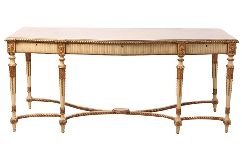Lot 86 - A large early 20th century ivory painted and...