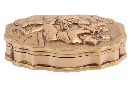 Lot 277 - A Victorian silver gilt snuff box, by James...