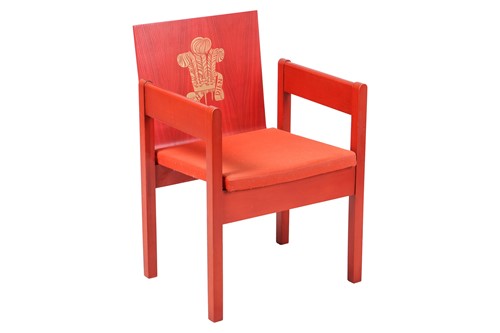 Lot 82 - A 1969 Prince of Wales Investiture chair with...