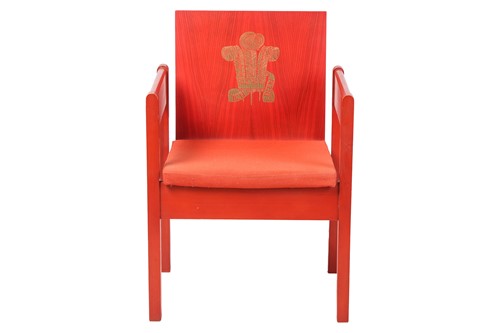 Lot 82 - A 1969 Prince of Wales Investiture chair with...