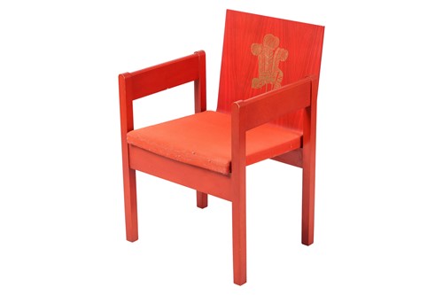 Lot 82 - A 1969 Prince of Wales Investiture chair with...