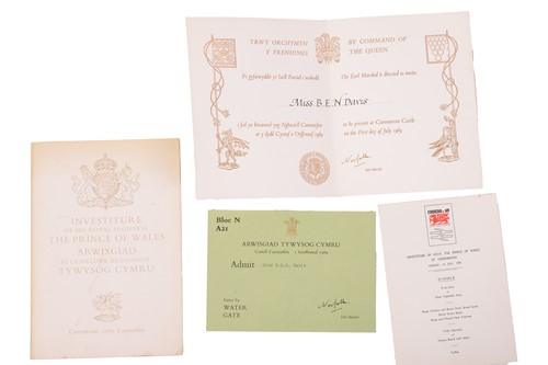 Lot 82 - A 1969 Prince of Wales Investiture chair with...