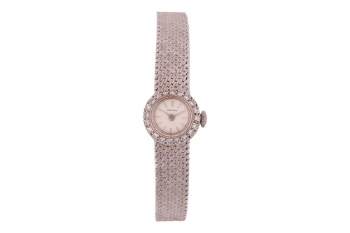 Lot 269 - A Vertex diamond-set cocktail watch, the...