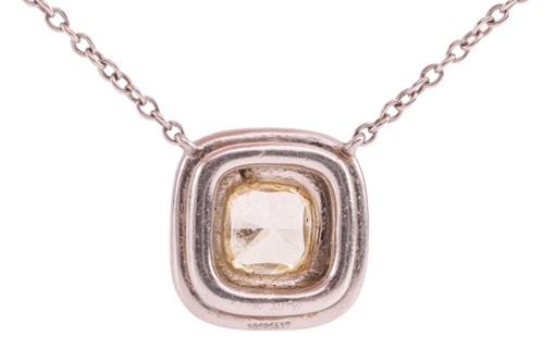 Lot 233 - Tiffany & Co. - a yellow diamond 'Soleste'...