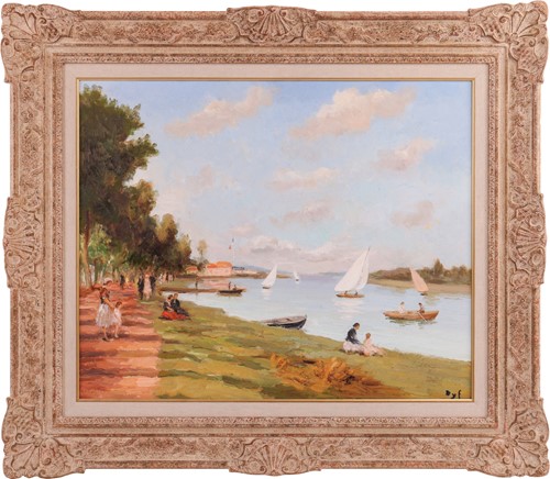 Lot 10 - Marcel Dyf (French 1899-1985) La Seine à...