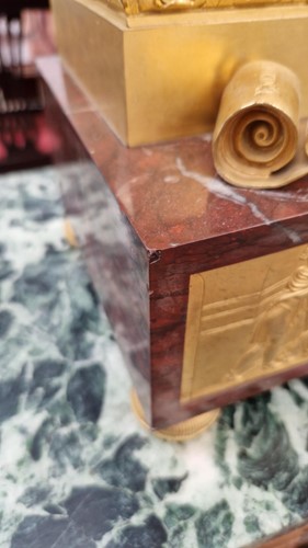 Lot 41 - A French Empire bronze, gilt bronze and...
