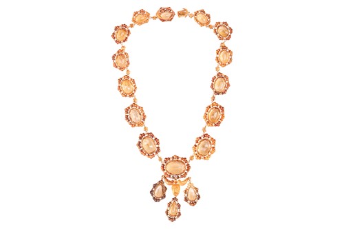 Lot 226 - An early to mid 19th Century citrine parure,...