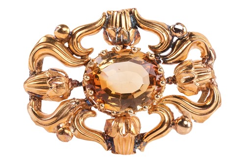 Lot 226 - An early to mid 19th Century citrine parure,...