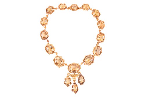 Lot 226 - An early to mid 19th Century citrine parure,...