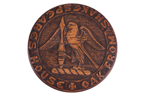 Lot 156 - A 19th-century carved oak cylindrical box,...