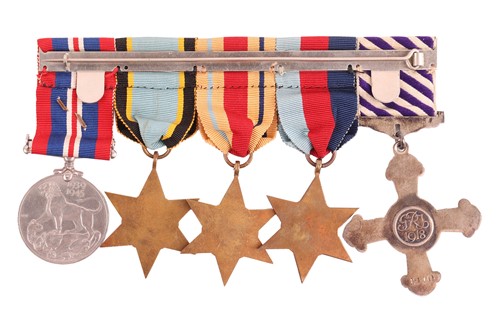 Lot 1 - A World War II D.F.C. medal group, awarded to...
