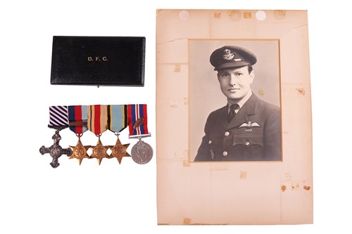 Lot 1 - A World War II D.F.C. medal group, awarded to...