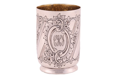 Lot 325 - A Victorian silver christening cup, by...