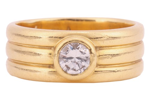 Lot 165 - A diamond-set solitaire ring, featuring a...