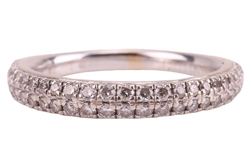 Lot 132 - A diamond half-eternity ring from Vera Wang...