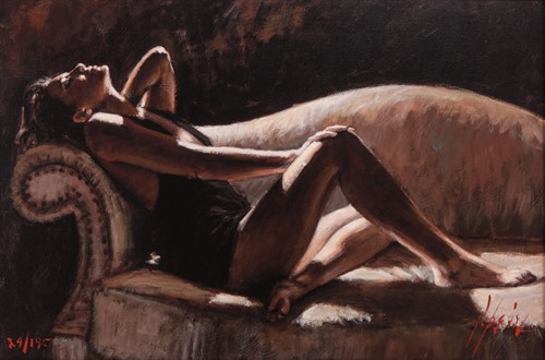 Lot 59 - Fabian Perez (Argentinian b.1967) Paola on the...
