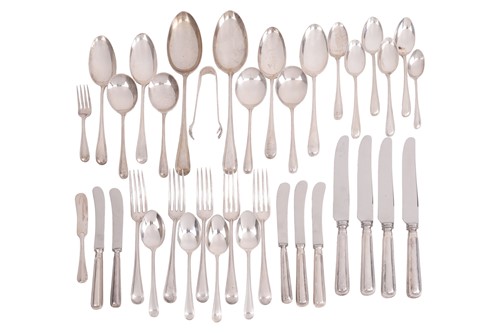 Lot 318 - A composite part sterling silver canteen by...