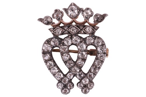 Lot 149 - A late 18th-century diamond-set Luckenbooth...