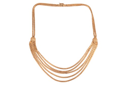 Lot 47 - A multi-strand necklace, comprising five...