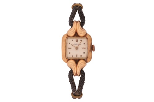 Lot 261 - Longines An ‘18K’ Wrist Watch Reference:...