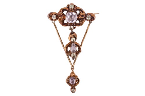 Lot 9 - An early 19th-century topaz and chrysoberyl...