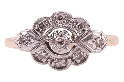 Lot 220 - A diamond-set cluster ring, comprising a...