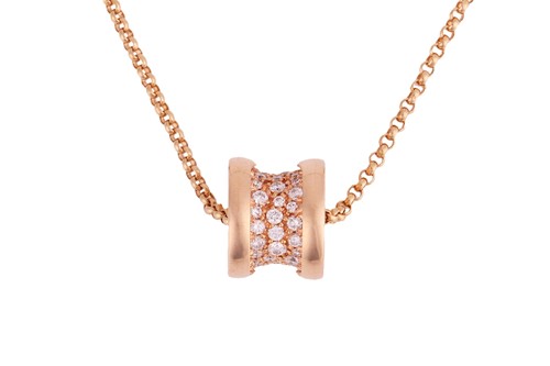 Lot 230 - Bulgari - A 'B.zero 1' diamond-set necklace,...