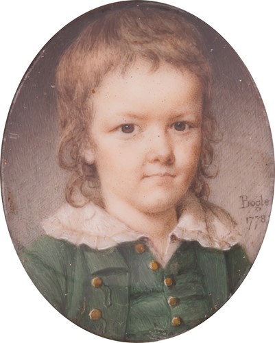 Lot 132 - John Bogle (Scottish 1746-1803) Portrait of...