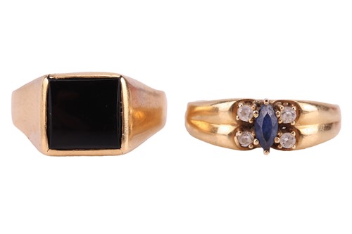 Lot 117 - Two gem-set rings; to include a signet ring...