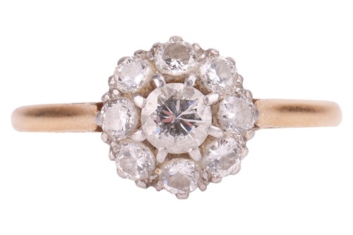 Lot 169 - A diamond cluster ring, with an estimated...
