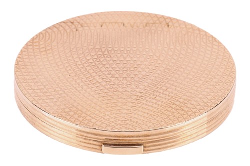 Lot 300 - Garrard - A Kurt Weiss 9ct gold compact,...