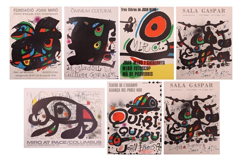 Lot 34 - After Joan Miró A collection of Seven...