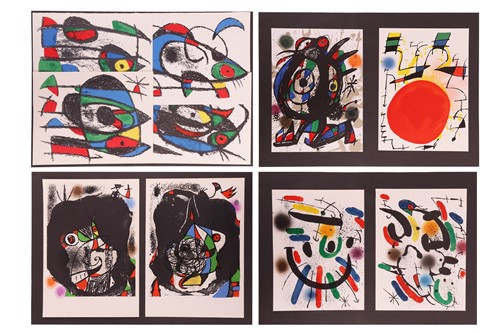 Lot 35 - After Joan Miró Lithograph II (VII) (1975) a...