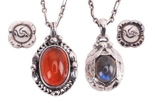 Lot 244 - Georg Jensen - two Pendants of the Year and a...