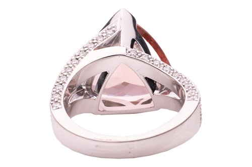 Lot 109 - Boodles - a morganite and diamond cocktail...