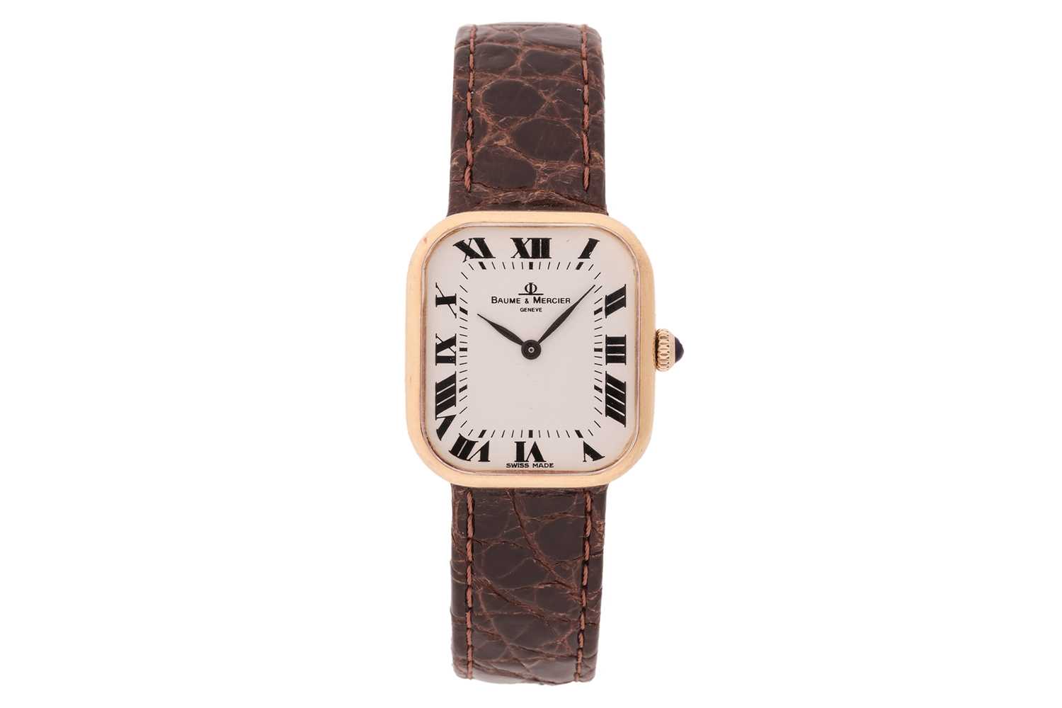 Lot 264 - Baume & Mercier 18ct Gold Wrist Watch...