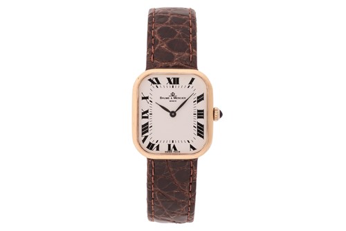 Lot 264 - Baume & Mercier 18ct Gold Wrist Watch...