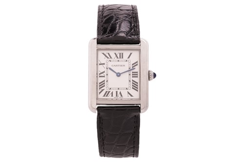 Lot 256 - Cartier Tank Solo Reference: 3170 Serial:...