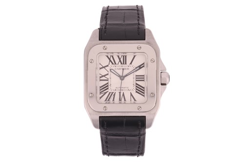 Lot 348 - Cartier Santos 100 Reference: 2878 Serial:...