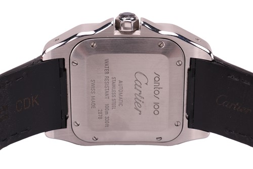 Lot 348 - Cartier Santos 100 Reference: 2878 Serial:...