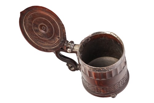 Lot 115 - A rare mid-17th-century engine-turned lignum...