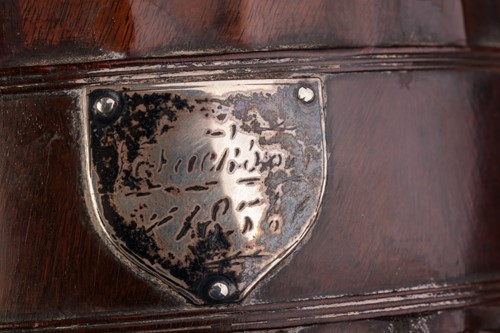Lot 115 - A rare mid-17th-century engine-turned lignum...