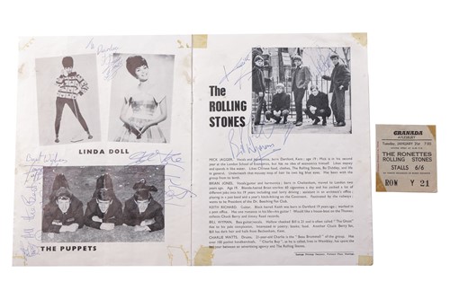 Lot 68 - The Rolling Stones: an original multi-signed...