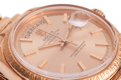 Lot 406 - Rolex 18ct Gold Day-Date Wristwatch Reference:...