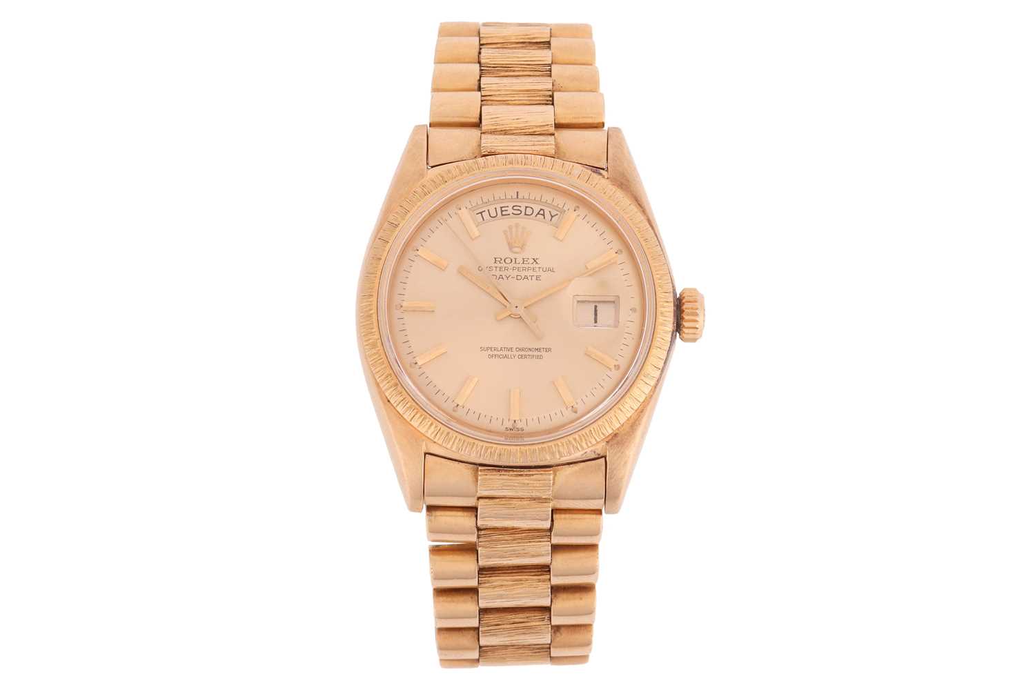 Lot 406 - Rolex 18ct Gold Day-Date Wristwatch Reference:...